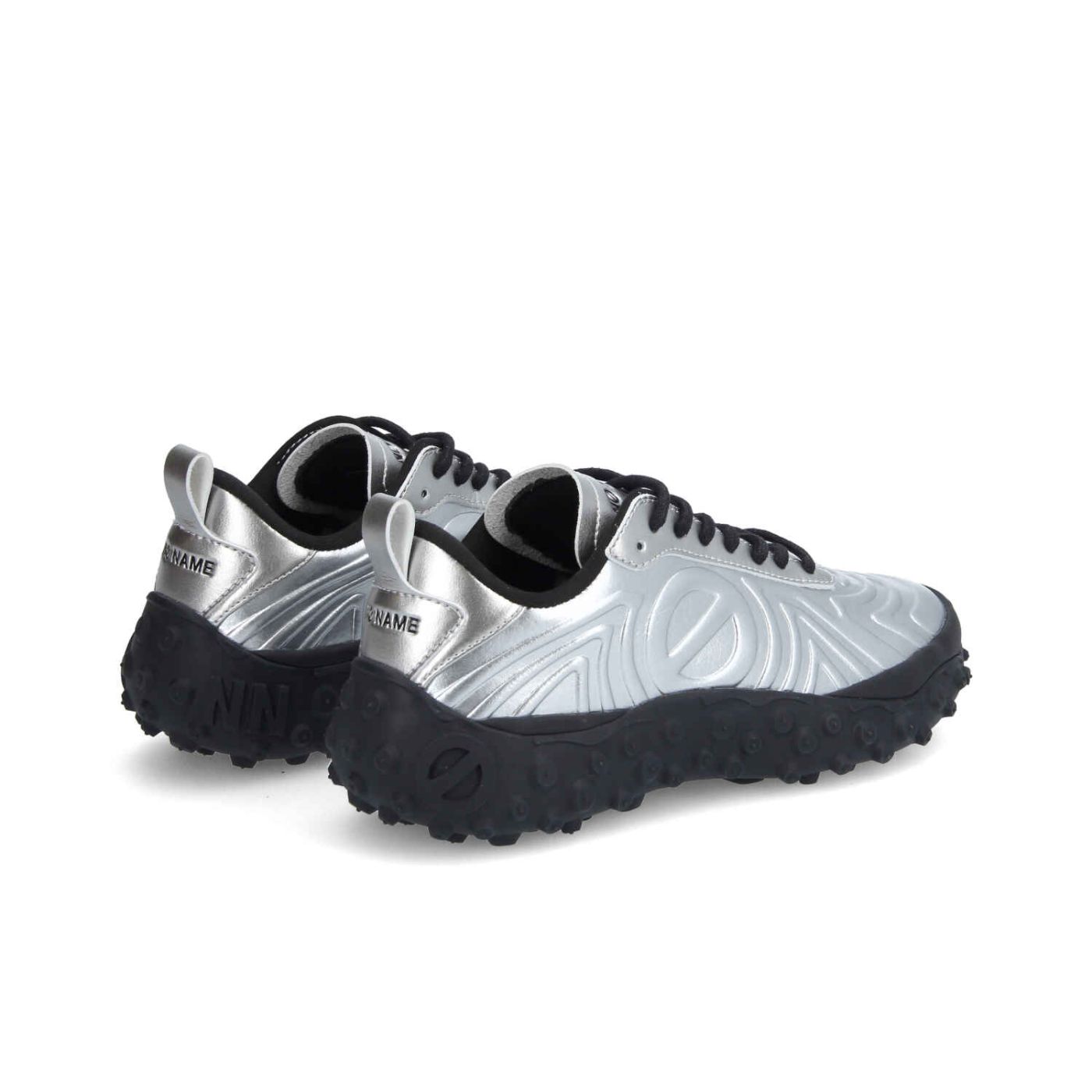 ONDA SNEAKER W - LEATHER METAL - ARGENT